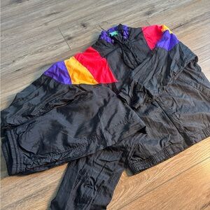 VINTAGE Colorful Windbreaker Tracksuit